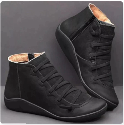 🔥Last Day Promotion 70% OFF⏰Women's Orthopedic Leather Ankle Orthopedic Boots - Proven Plantar Fasciitis, Foot and Heel Pain Relief