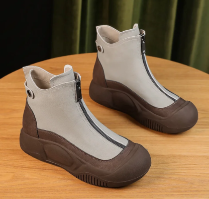 ⏰Promotion - 70% OFF🔥Women's Winter  Zipper Non-slip Thick Sole Orthopedic Short Boots - Proven Plantar Fasciitis, Foot and Heel Pain Relief