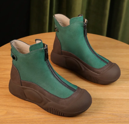 ⏰Promotion - 70% OFF🔥Women's Winter  Zipper Non-slip Thick Sole Orthopedic Short Boots - Proven Plantar Fasciitis, Foot and Heel Pain Relief