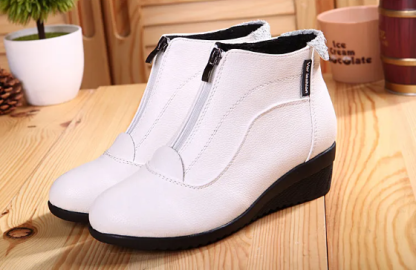 🔥Last Day Promotion 70% OFF⏰Women Wedge Heels Winter Zipper Ankle Boots - Proven Plantar Fasciitis, Foot and Heel Pain Relief