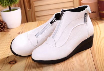 🔥Last Day Promotion 70% OFF⏰Women Wedge Heels Winter Zipper Ankle Boots - Proven Plantar Fasciitis, Foot and Heel Pain Relief