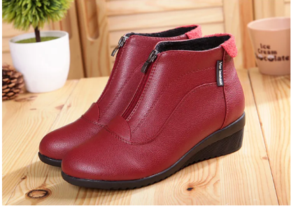 🔥Last Day Promotion 70% OFF⏰Women Wedge Heels Winter Zipper Ankle Boots - Proven Plantar Fasciitis, Foot and Heel Pain Relief