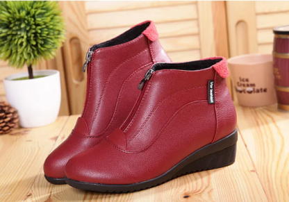 🔥Last Day Promotion 70% OFF⏰Women Wedge Heels Winter Zipper Ankle Boots - Proven Plantar Fasciitis, Foot and Heel Pain Relief