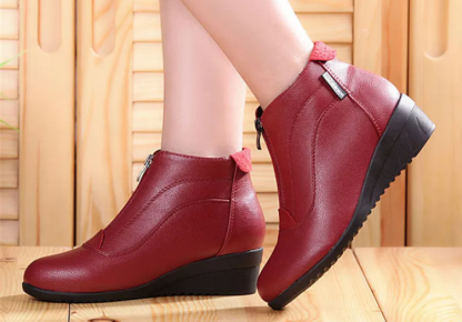 🔥Last Day Promotion 70% OFF⏰Women Wedge Heels Winter Zipper Ankle Boots - Proven Plantar Fasciitis, Foot and Heel Pain Relief