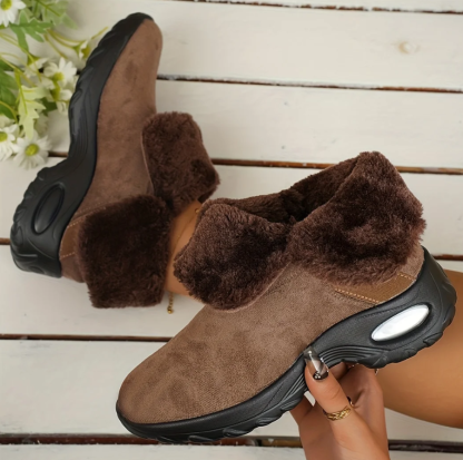 ⏰Promotion - 70% OFF🔥Thermal Lined Slip On Waterproof Arch Surport Snow Orthopedic Boots for Women - Proven Plantar Fasciitis, Foot and Heel Pain Relief