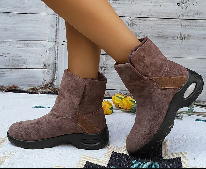 ⏰Promotion - 70% OFF🔥Thermal Lined Slip On Waterproof Arch Surport Snow Orthopedic Boots for Women - Proven Plantar Fasciitis, Foot and Heel Pain Relief