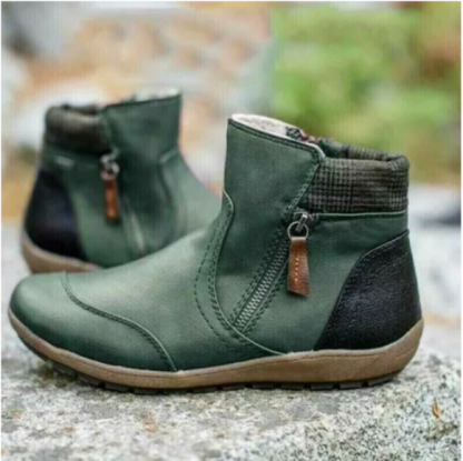 🌸🎉 Promotion - 70% OFF! ✨💫Women Zipper Waterproof Orthopedic Ankle-Support Boots - Proven Plantar Fasciitis, Foot and Heel Pain Relief