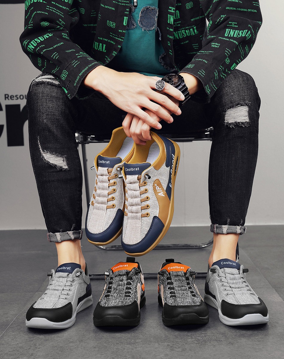 🔥Last Day Promotion 70% OFF 🎁  Men's Outdoor Non-slip Comfy Arch Support Walking Shoes, Comfy Walking Shoes - Can stand pain-free for up to 12 hours