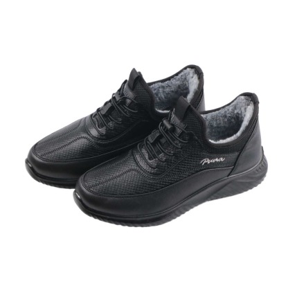 🔥On This Week Sale 70% OFF🔥 Men's Casual Warm Snow Boots, Ankle Height, Fabric Lining, Rubber Sole, Solid Color, Outdoor Footwear - Warm your feet