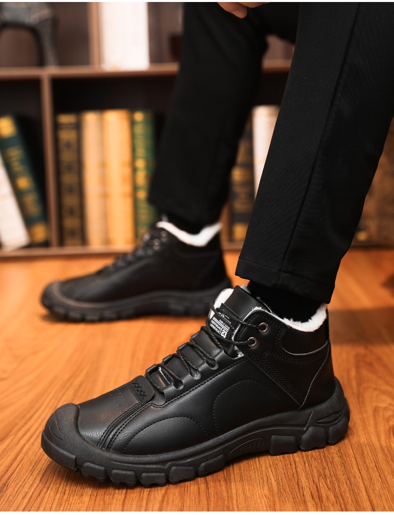 🔥On This Week Sale 50% OFF🔥 Thermal Comfortable Men's Outdoor Hiking Shoes With Plush Lining, Non-slip Arch Support