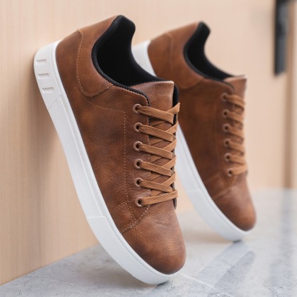 🔥Last Day Promotion 70% OFF 🎁 - Men's Casual Leather Good Arch Support & Non-slip Outdoor Breathable Walking Shoes