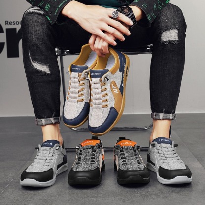 🔥Last Day Promotion 70% OFF 🎁  Men's Outdoor Non-slip Comfy Arch Support Walking Shoes, Comfy Walking Shoes - Can stand pain-free for up to 12 hours