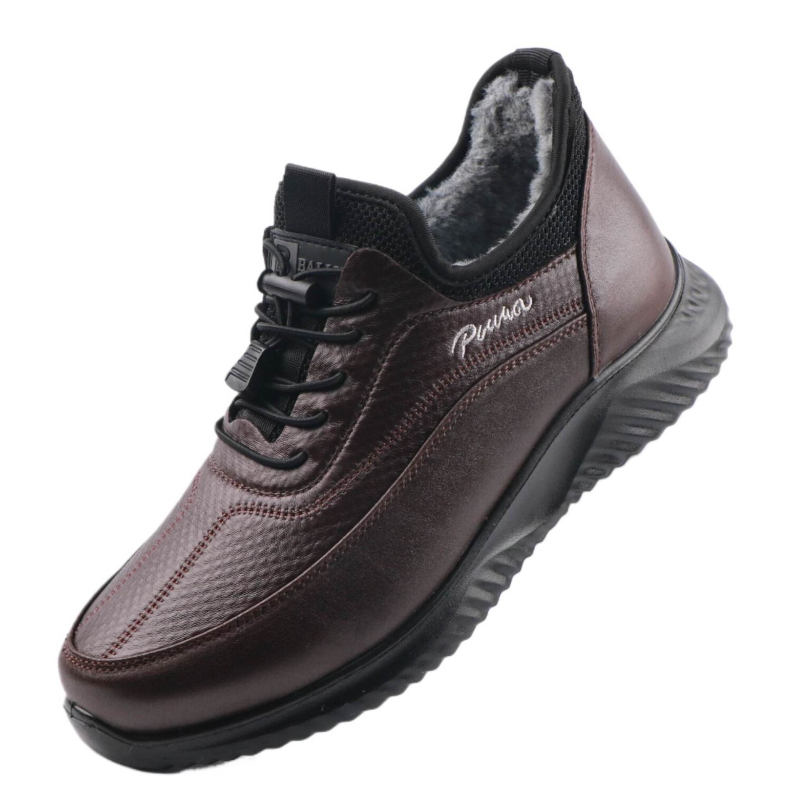 🔥On This Week Sale 70% OFF🔥 Men's Casual Warm Snow Boots, Ankle Height, Fabric Lining, Rubber Sole, Solid Color, Outdoor Footwear - Warm your feet