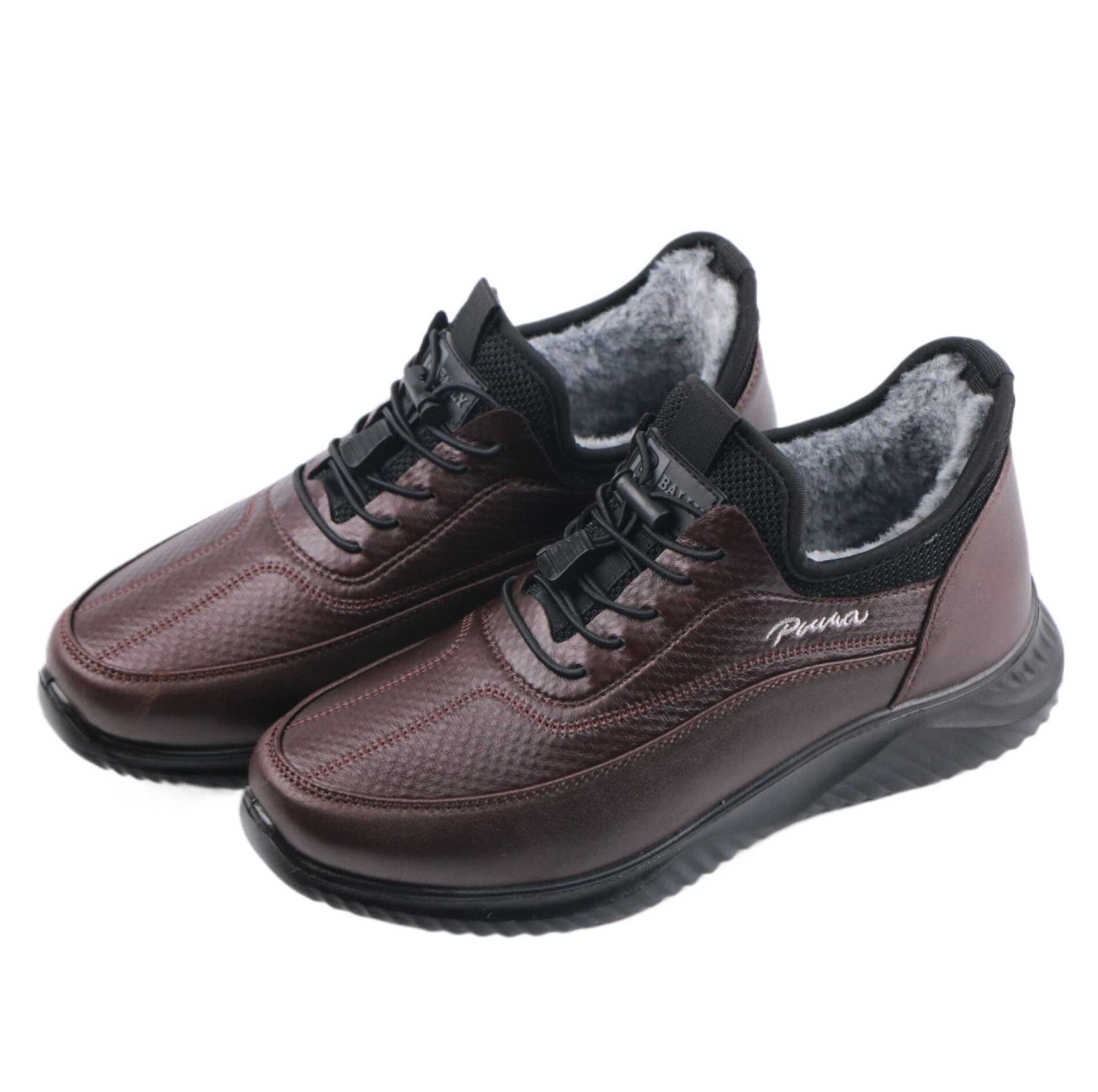 🔥On This Week Sale 70% OFF🔥 Men's Casual Warm Snow Boots, Ankle Height, Fabric Lining, Rubber Sole, Solid Color, Outdoor Footwear - Warm your feet