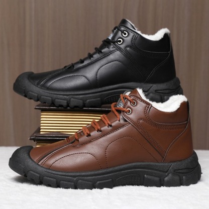 🔥On This Week Sale 50% OFF🔥 Thermal Comfortable Men's Outdoor Hiking Shoes With Plush Lining, Non-slip Arch Support
