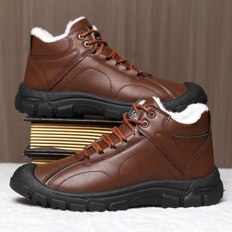 🔥On This Week Sale 50% OFF🔥 Thermal Comfortable Men's Outdoor Hiking Shoes With Plush Lining, Non-slip Arch Support
