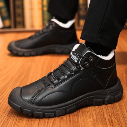 🔥On This Week Sale 50% OFF🔥 Thermal Comfortable Men's Outdoor Hiking Shoes With Plush Lining, Non-slip Arch Support