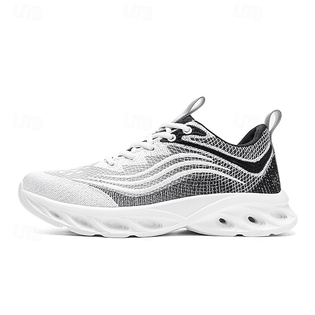 🔥Hot Sale🎁--50% OFF🎉Men's Classic Knit Sneakers with Wave Sole - Comfortable and Breathable, Perfect for Casual Wear