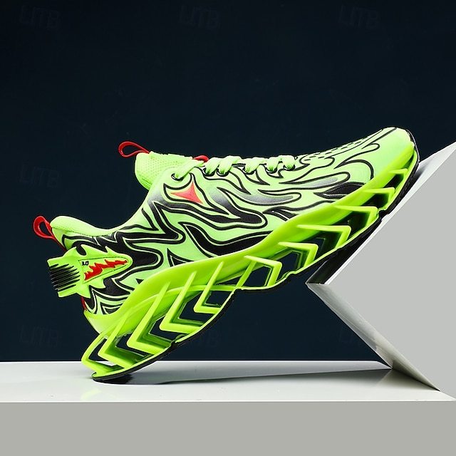 ⏰Promotion - 70% OFF🔥Men's Neon Wave Design Breathable Upper and Cushioned Sole Orthopedic Sneaker