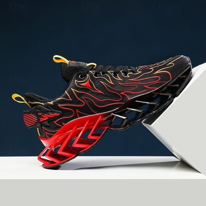 ⏰Promotion - 70% OFF🔥Men's Neon Wave Design Breathable Upper and Cushioned Sole Orthopedic Sneaker