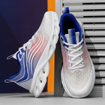 🔥Hot Sale🎁--50% OFF🎉Men's Classic Knit Sneakers with Wave Sole - Comfortable and Breathable, Perfect for Casual Wear
