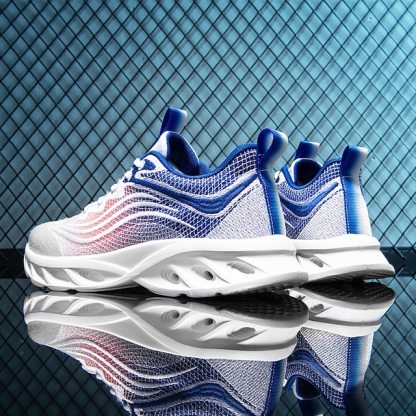 🔥Hot Sale🎁--50% OFF🎉Men's Classic Knit Sneakers with Wave Sole - Comfortable and Breathable, Perfect for Casual Wear
