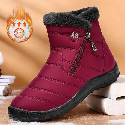 🔥Hot Sale🎁--70% OFF🎉Men's Gray Winter Boots with Zipper Closure, Warm Fleece Lining, and Waterproof Design – Ideal for Outdoor Activities in Cold Weather