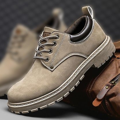 🔥Limited Time Offer 50% OFF🔥Men's Casual Suede Leather Work Shoes - Durable Lace-Up Ankle Boots for Outdoor and Daily Wear