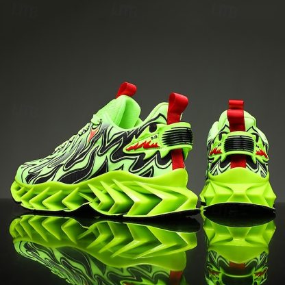 ⏰Promotion - 70% OFF🔥Men's Neon Wave Design Breathable Upper and Cushioned Sole Orthopedic Sneaker