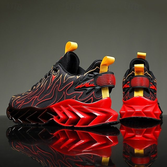 ⏰Promotion - 70% OFF🔥Men's Neon Wave Design Breathable Upper and Cushioned Sole Orthopedic Sneaker