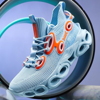 🔥Hot Sale🎁--50% OFF🎉Men's Futuristic Sneakers, High-Tech Design with Flexible Mesh Upper and Unique Bubble Sole, Ideal for Urban Style and Casual Outings