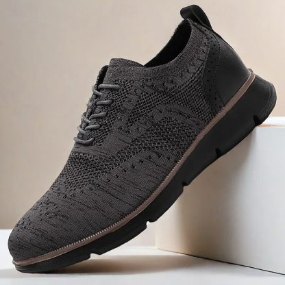 🔥Hot Sale🎁--50% OFF🎉Men's Oxfords Knit PU Leather Breathable Comfortable Slip Resistant Lace-up Fall Winter