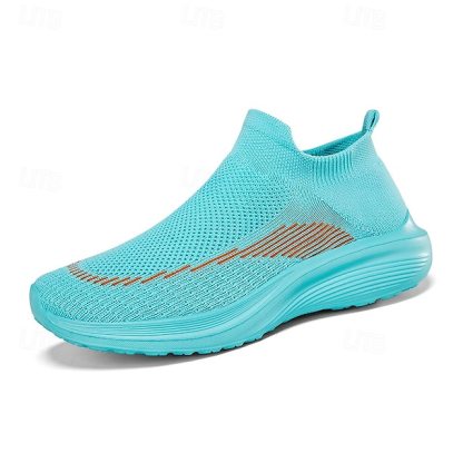 ⏰Promotion - 70% OFF🔥Men's Lightweight Slip-On Sneakers | Breathable Flyknit Upper with Comfortable Sole for Casual and Sport Activities