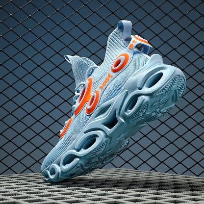 🔥Hot Sale🎁--50% OFF🎉Men's Futuristic Sneakers, High-Tech Design with Flexible Mesh Upper and Unique Bubble Sole, Ideal for Urban Style and Casual Outings