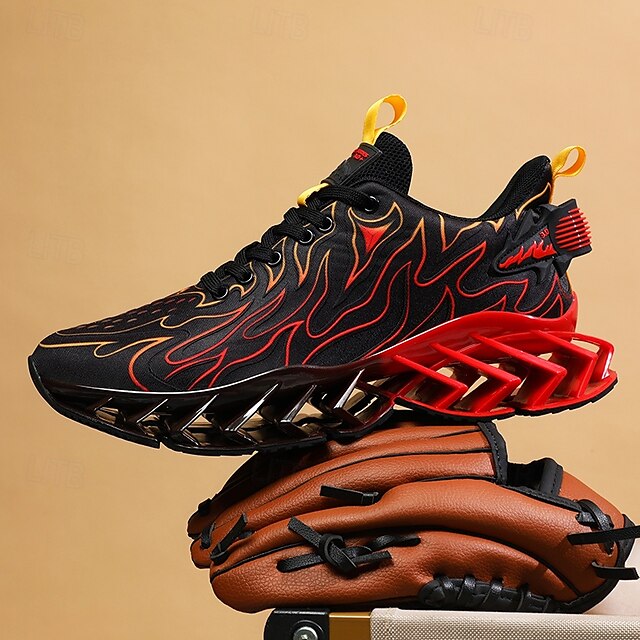 ⏰Promotion - 70% OFF🔥Men's Neon Wave Design Breathable Upper and Cushioned Sole Orthopedic Sneaker