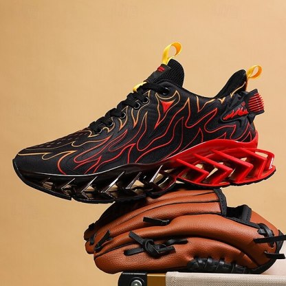 ⏰Promotion - 70% OFF🔥Men's Neon Wave Design Breathable Upper and Cushioned Sole Orthopedic Sneaker