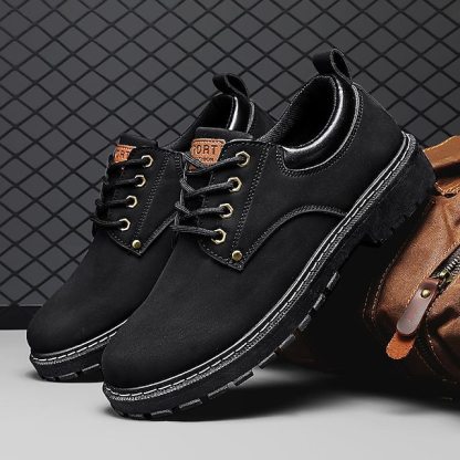🔥Limited Time Offer 50% OFF🔥Men's Casual Suede Leather Work Shoes - Durable Lace-Up Ankle Boots for Outdoor and Daily Wear