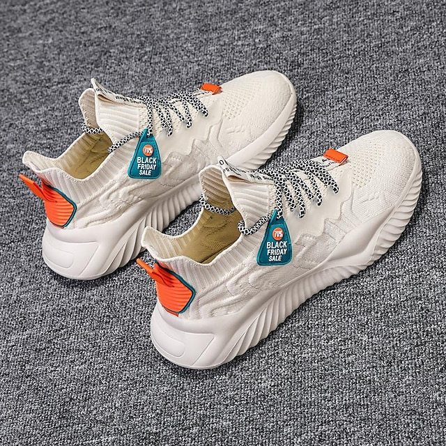 🔥Hot Sale🎁--50% OFF🎉Men's Athletic Sneakers with Red Accents and Lace-Up Closure for Comfortable and Stylish Sportswear