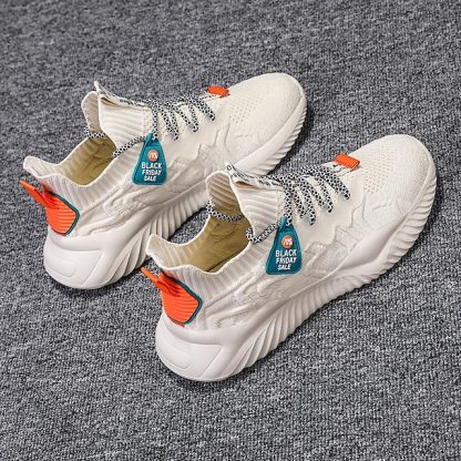 🔥Hot Sale🎁--50% OFF🎉Men's Athletic Sneakers with Red Accents and Lace-Up Closure for Comfortable and Stylish Sportswear
