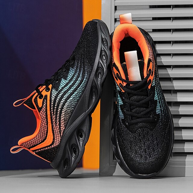 🔥Hot Sale🎁--50% OFF🎉Men's Classic Knit Sneakers with Wave Sole - Comfortable and Breathable, Perfect for Casual Wear