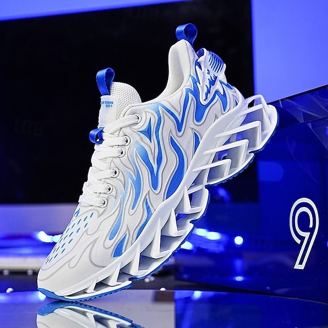 ⏰Promotion - 70% OFF🔥Men's Neon Wave Design Breathable Upper and Cushioned Sole Orthopedic Sneaker