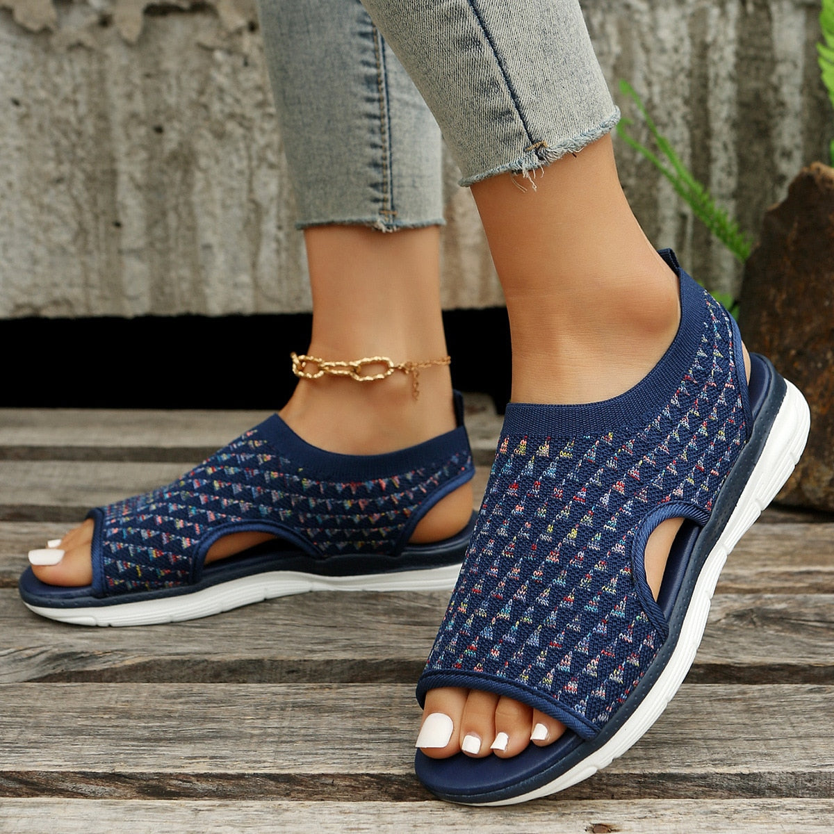 ??Last Day Promotion 50% OFF - 2024 Super Comfortable High Quality Stretch Slingback Orthopedic Sports Sandals