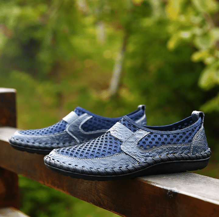 Men Loafers Breathable Mesh Outdoor Slip On Casual Summer Shoes