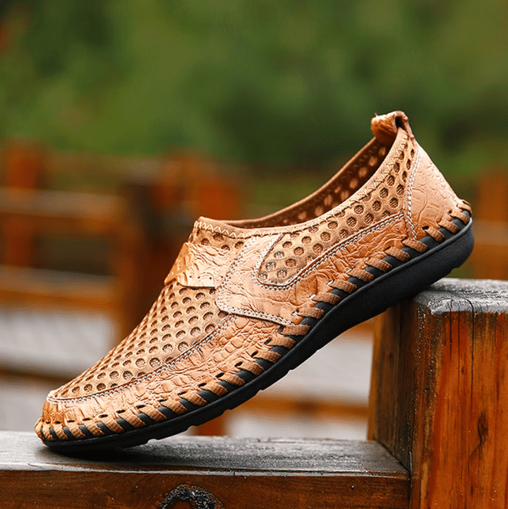 Men Loafers Breathable Mesh Outdoor Slip On Casual Summer Shoes