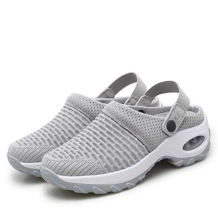 Women's Summer Breathable Mesh Air Cushion Outdoor Walking Slippers Orthopedic Walking Sandals