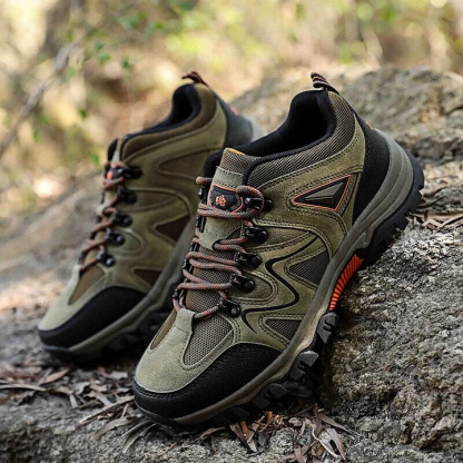 Men's Outdoor Lightweight Breathable Orthopedic Hiking Shoes Comfortable Trekking Work Shoes For All Season