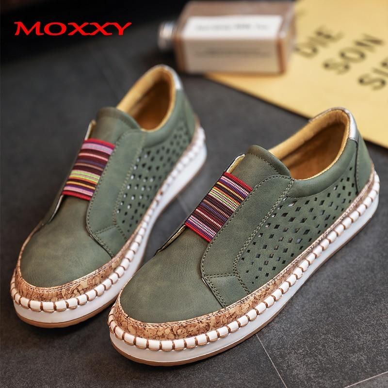 Women's Slip On Arch Support Orthopedic Walking Shoes