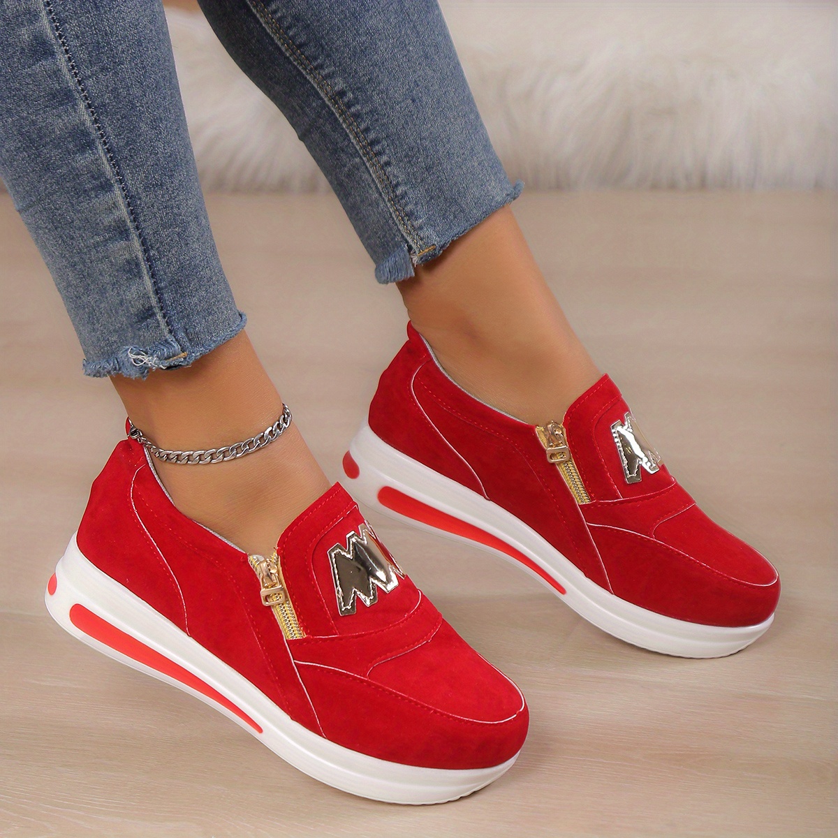 🔥Last Day Promotion 50% OFF - Women's casual platform slip-on orthopedic sneakers