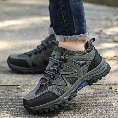 Men's Outdoor Lightweight Breathable Orthopedic Hiking Shoes Comfortable Trekking Work Shoes For All Season