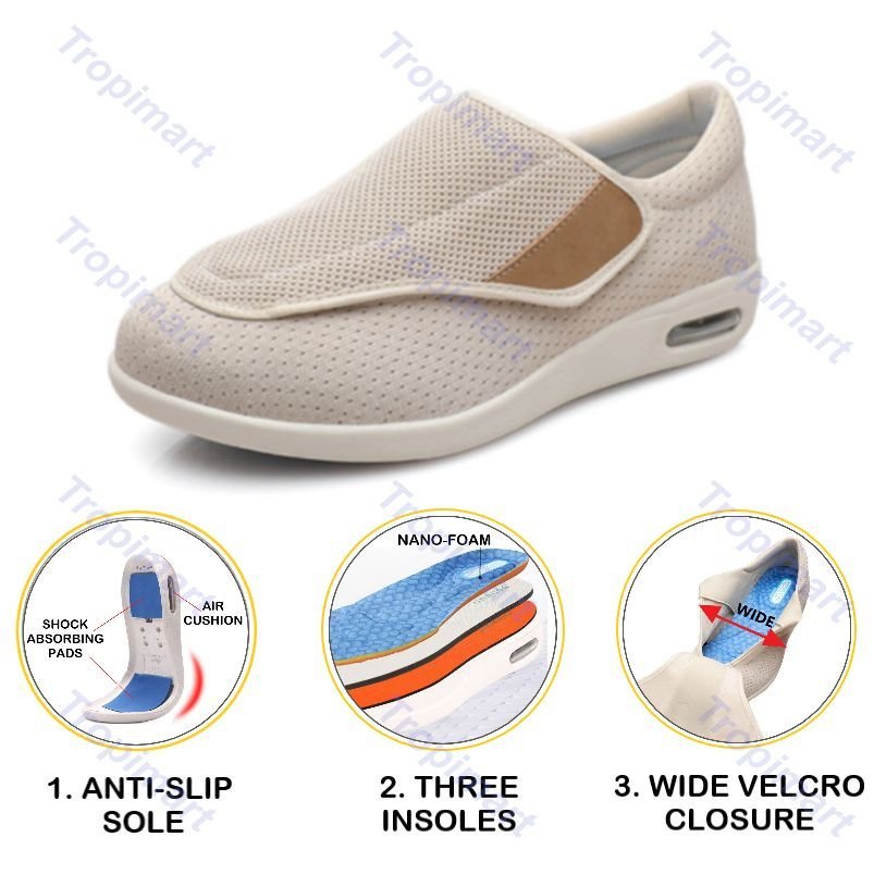 (UK3-UK12.5) Plus Size Wide Shoes For Swollen Feet Width Shoes